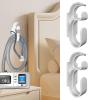 Aifeedi CPAP Hose Holder for Bed, 2 Pack CPAP Hook CPAP Hose Hanger with Anti-Unhook Feature, CPAP Mask Hook & CPAP Tubing Holder, CPAP Supplies Prevents Hose Tangle for Better Sleep (White) view 1