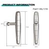 2 in 1 Trigger Points Massage Tool Stainless Steel T-Bar Deep Tissue Massage Tool for Pain Relief Full-Body Fascial Relaxation  Ideal for Shoulders, Neck, Legs, and Arms  Perfect for Sports Therapy view 3