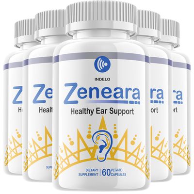 Zeneara Healthy Ear Support Supplement, Zeneara Ear Ringing Relief, Zeneara Tinnitus Treatment, Maximum Strength Zeneara Capsules, Zeneara for Hearing Support Reviews (5 Pack - 300 Capsules)