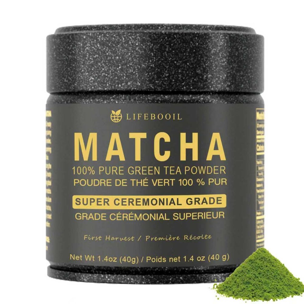 Matcha Powder,Premium Ceremonial Grade Matcha Powder,100% First Harvest Unsweetened Matcha Green Tea Powder,(40g/1.4oz)Tin