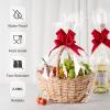 100 ftx34 in Extra Wide Clear Cellophane Wrap Roll | 2.5 Mil Thick Transparent Plastic with White Snow Dots | Bouquet, Baskets, Gifts, Crafts, Treats, Wrapping | Food Grade (34" Fold into 17") view 3