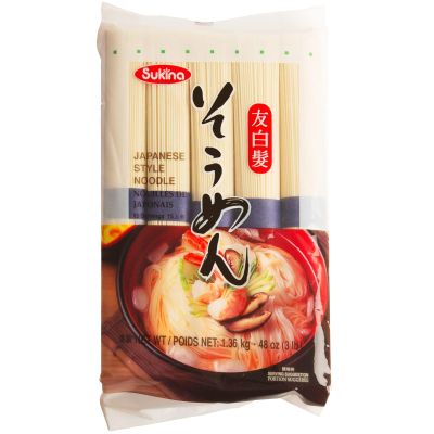 Intercart Sukina Japanese Style Noodle Somen - Noodles for Authentic Japanese Dining 3 lbs (pack of 1)