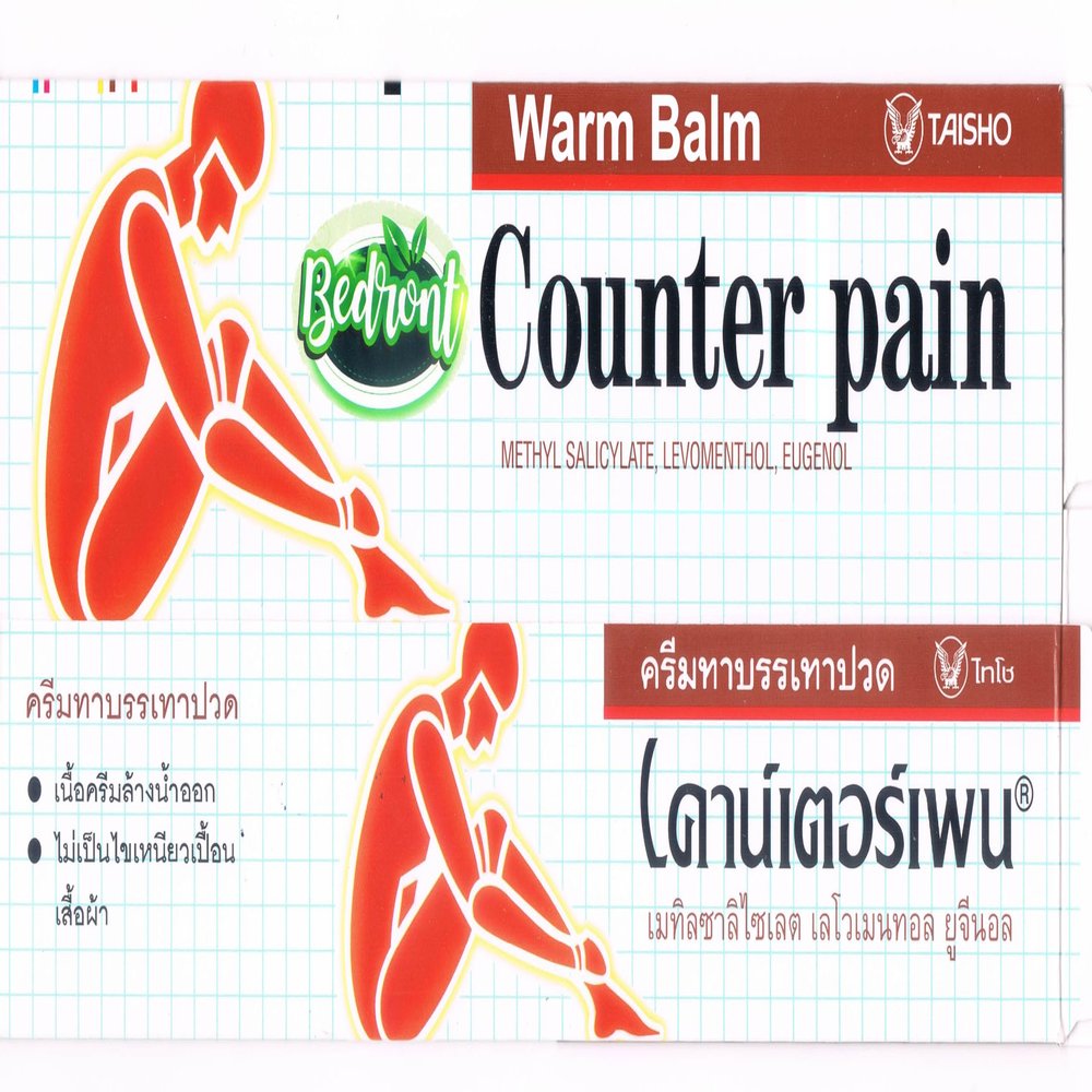Bedront Counter Pain Warm Balm 30G for Massage and Relaxation, Sports Activity