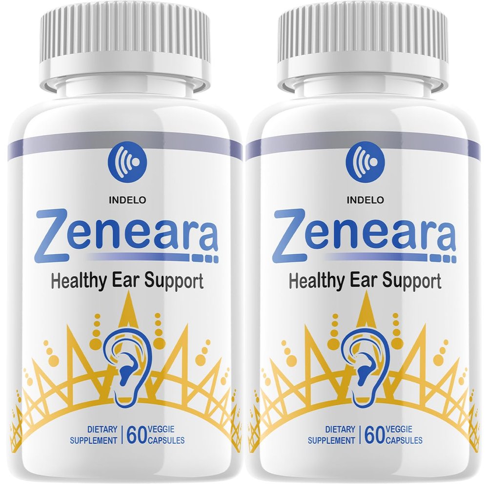 Zeneara Healthy Ear Support Supplement, Zeneara Ear Ringing Relief, Zeneara Tinnitus Treatment, Maximum Strength Zeneara Capsules, Zeneara for Hearing Support Reviews (2 Pack - 120 Capsules)