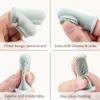 Moonkie Baby Toothbrush Finger Toothbrush Oral Cleaner Kit for 3 Months +, 2 Pcs Small (Clay/Ivory) view 3