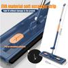 Large Flat Mop,Large Flat Mop with Bucket,LargeFlatMop for Wet and Dry Use,Self-Contained Dewatering Scraper Mop (Blue, 4Rag) view 4