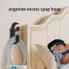Aifeedi CPAP Hose Holder for Bed, 2 Pack CPAP Hook CPAP Hose Hanger with Anti-Unhook Feature, CPAP Mask Hook & CPAP Tubing Holder, CPAP Supplies Prevents Hose Tangle for Better Sleep (Black) view 3