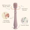 Moonkie Baby Tongue Cleaner, Toddler Toothbrush, Baby Oral Cleaner Newborn Kit for 3 Months+, 2 Pcs (Clay/Ivory) view 3