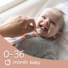 Moonkie Baby Tongue Cleaner, Toddler Toothbrush, Baby Oral Cleaner Newborn Kit for 3 Months+, 2 Pcs (Clay/Ivory) view 4