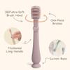 Moonkie Baby Tongue Cleaner, Toddler Toothbrush, Baby Oral Cleaner Newborn Kit for 3 Months+, 2 Pcs (Blue/Mint) view 3