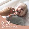 Moonkie Baby Tongue Cleaner, Toddler Toothbrush, Baby Oral Cleaner Newborn Kit for 3 Months+, 2 Pcs (Blue/Mint) view 4