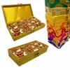 Radharani Arts Lot of 10 PCS Rajasthani Decorative Sweet Box,Fabric Brocade box for Indian Wedding Favor,Diwali gift box, Mithai box, Bangles Jewelry Box view 2
