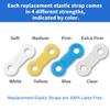 50PCS Replacement Elastic Straps for Anti-snoring Appliance 100% Latex Free (Yellow, 18mm) view 3