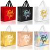 Nush Nush Large Thank You Gift Bags  Set of 12 Premium Finish Reusable Thank You Bags in 6 Vibrant Colors - Perfect Goodie Bag for Thanksgiving, Christmas, Birthday, Party Favor  13x5x11 Size view 1