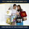 Nush Nush Large Thank You Gift Bags  Set of 12 Premium Finish Reusable Thank You Bags in 6 Vibrant Colors - Perfect Goodie Bag for Thanksgiving, Christmas, Birthday, Party Favor  13x5x11 Size view 2