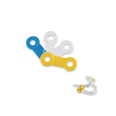 50PCS Replacement Elastic Straps for Anti-snoring Appliance 100% Latex Free (Yellow, 15mm)