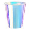 AimFun 25 Iridescent Plastic Cups Holographic Clear Party Cups 12oz Rainbow Disposable Cups for Bachelorette Birthday Wedding Mermaid Party Beverage Drinkware Supplies (25, 12oz) view 1