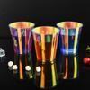AimFun 25 Iridescent Plastic Cups Holographic Clear Party Cups 12oz Rainbow Disposable Cups for Bachelorette Birthday Wedding Mermaid Party Beverage Drinkware Supplies (25, 12oz) view 3