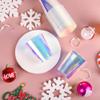 AimFun 25 Iridescent Plastic Cups Holographic Clear Party Cups 12oz Rainbow Disposable Cups for Bachelorette Birthday Wedding Mermaid Party Beverage Drinkware Supplies (25, 12oz) view 4