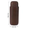 2 Finger Cigar Carrying Case, Portable Travel PU Leather Holder & Cedar Storage Box, Cigar Gift Set for Enthusiasts view 2