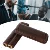 2 Finger Cigar Carrying Case, Portable Travel PU Leather Holder & Cedar Storage Box, Cigar Gift Set for Enthusiasts view 4