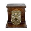 Art-Dog Big Urn for Horse Ashes - Handmade Wooden Memorial with Customizable Cold Cast Bronze Statue Horse Memorial Urn with Sculpture 9.4 x 7.3 x 8.9 Staffordshire Bull Terrier view 1
