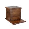 Art-Dog Big Urn for Horse Ashes - Handmade Wooden Memorial with Customizable Cold Cast Bronze Statue Horse Memorial Urn with Sculpture 9.4 x 7.3 x 8.9 Staffordshire Bull Terrier view 2