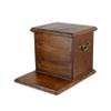 Art-Dog Big Urn for Horse Ashes - Handmade Wooden Memorial with Customizable Cold Cast Bronze Statue Horse Memorial Urn with Sculpture 9.4 x 7.3 x 8.9 Staffordshire Bull Terrier view 3