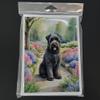 Caroline's Treasures Bouvier des Flandres Spring Path Greeting Cards Pack of 8 Blank Cards with Envelopes Whimsical A7 Size 5x7 Blank Note Cards view 3