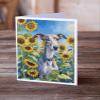 Caroline's Treasures Whippet in Sunflowers Greeting Cards Pack of 8 Blank Cards with Envelopes Whimsical A7 Size 5x7 Blank Note Cards view 2