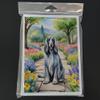 Caroline's Treasures Afghan Hound Spring Garden Greeting Cards Pack of 8 Blank Cards with Envelopes Whimsical A7 Size 5x7 Blank Note Cards view 3