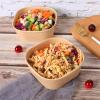 JAYEEY 25 oz Disposable Kraft paper bowls with lids, Food containers Soup Bowls Party Supplies Treat Bowls 50 Pack view 2