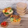 JAYEEY 25 oz Disposable Kraft paper bowls with lids, Food containers Soup Bowls Party Supplies Treat Bowls 50 Pack view 4