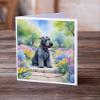 Caroline's Treasures Kerry Blue Terrier Spring Path Greeting Cards Pack of 8 Blank Cards with Envelopes Whimsical A7 Size 5x7 Blank Note Cards view 2