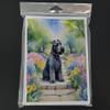 Caroline's Treasures Kerry Blue Terrier Spring Path Greeting Cards Pack of 8 Blank Cards with Envelopes Whimsical A7 Size 5x7 Blank Note Cards view 3