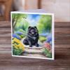 Caroline's Treasures Chow Chow Spring Path Greeting Cards Pack of 8 Blank Cards with Envelopes Whimsical A7 Size 5x7 Blank Note Cards view 2