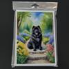 Caroline's Treasures Chow Chow Spring Path Greeting Cards Pack of 8 Blank Cards with Envelopes Whimsical A7 Size 5x7 Blank Note Cards view 3