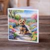 Caroline's Treasures Australian Terrier Spring Garden Greeting Cards Pack of 8 Blank Cards with Envelopes Whimsical A7 Size 5x7 Blank Note Cards view 2