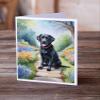 Caroline's Treasures Labrador Retriever Spring Path Greeting Cards Pack of 8 Blank Cards with Envelopes Whimsical A7 Size 5x7 Blank Note Cards view 2