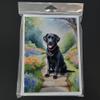 Caroline's Treasures Labrador Retriever Spring Path Greeting Cards Pack of 8 Blank Cards with Envelopes Whimsical A7 Size 5x7 Blank Note Cards view 3