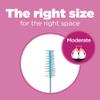 GUM Proxabrush Go-Betweens Refills - Moderate - Compatible with GUM Permanent Handle - Reusable Interdental Brushes - Soft Bristled Dental Picks, 8 Count (Pack of 6) view 4
