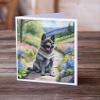 Caroline's Treasures Norwegian Elkhound Spring Path Greeting Cards Pack of 8 Blank Cards with Envelopes Whimsical A7 Size 5x7 Blank Note Cards view 2