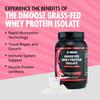 DMoose Grass Fed Whey Protein Powder - for Muscle Growth & Recovery, Naturally Sweetened & Flavored, Rich in Amino Acids, Fast Absorbing Performance Formula (2 Lbs, Strawberry) view 4