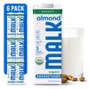 MALK Almond Milk Unsweetened (32oz, Pack of 6) - Shelf Stable Organic Almond Milk, Non GMO, Whole 30, Dairy Free, Vegan, Plant Based, No Gums or Fillers - Malk for Smoothies, Cereal, Coffee,Creamer view 1