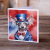 Caroline's Treasures Chinese Crested Patriotic American Greeting Cards Pack of 8 Blank Cards with Envelopes Whimsical A7 Size 5x7 Blank Note Cards view 2