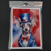 Caroline's Treasures Chinese Crested Patriotic American Greeting Cards Pack of 8 Blank Cards with Envelopes Whimsical A7 Size 5x7 Blank Note Cards view 3