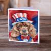 Caroline's Treasures Cocker Spaniel Patriotic American Greeting Cards Pack of 8 Blank Cards with Envelopes Whimsical A7 Size 5x7 Blank Note Cards view 2