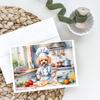 Caroline's Treasures Poodle The Chef Greeting Cards Pack of 8 Blank Cards with Envelopes Whimsical A7 Size 5x7 Blank Note Cards view 2