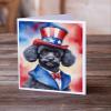 Caroline's Treasures Black Poodle Patriotic American Greeting Cards Pack of 8 Blank Cards with Envelopes Whimsical A7 Size 5x7 Blank Note Cards view 2