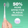 GUM Sonic Powered Toothbrush, Tapered Bristles Clean Below The Gumline, Bundle, White, 1 Handle(1 Count) + 2 Refills 2 Count(Pack of 1) view 2